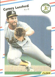 1988 Fleer Baseball Cards      285     Carney Lansford